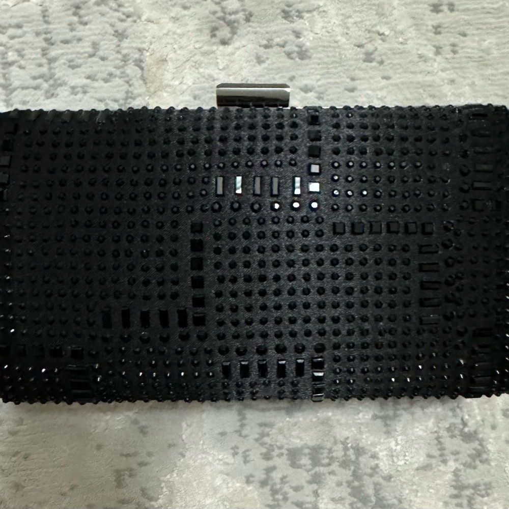 Blk Sparkle Evening Bag